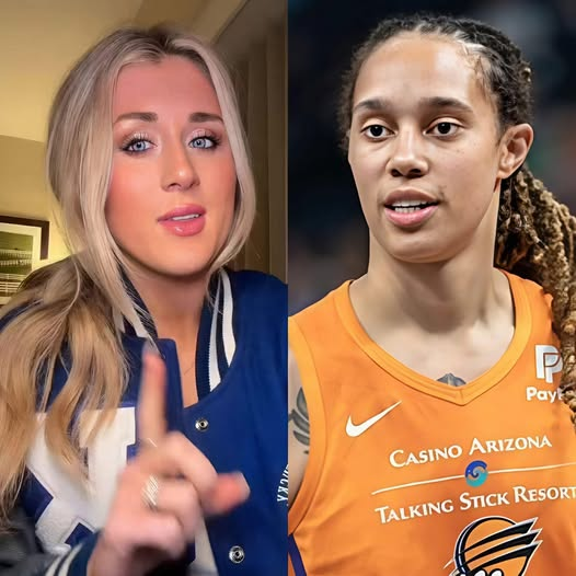 Brittney Griner was criticized by Riley Gaines for knelt during the National Anthem. “You don’t have to sing or anything, but you do have to show some respect for the nation that saved me