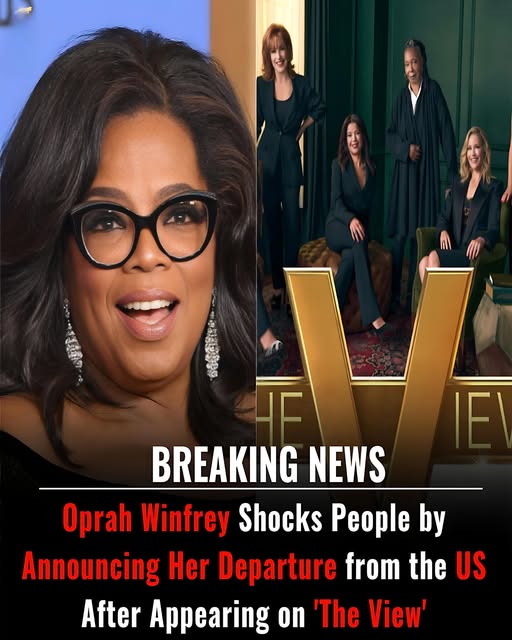 Oprah Winfrey shocks the nation with a surprising announcement on ‘The View’ revealing her decision to leave the US, sparking widespread speculation, emotional reactions, and a viral wave of questions about what’s next for the media icon!