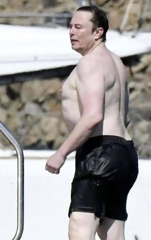 Elon Musk stomach, Fake barrel chest picture goes viral.