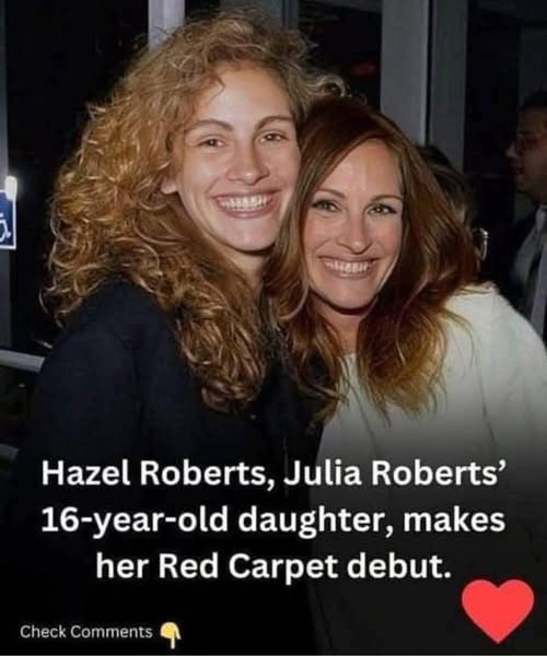 “Julia Roberts’ 16-Year-Old Daughter, Hazel Roberts, Makes Her Red Carpet Debut”