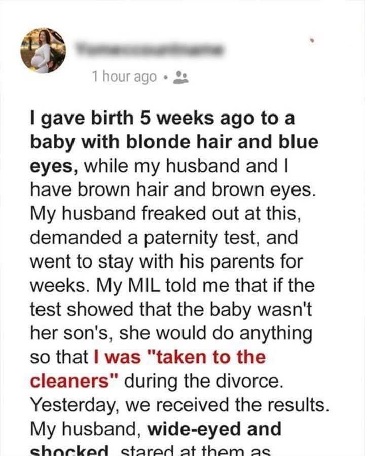 My Husband Asked For Paternity Test after I Gave Birth – He Was ‘Shocked’ When He Read the Results