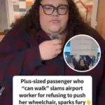 Plus-sized passenger protests being denied wheelchair assistance