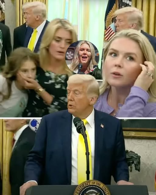 President Trump cuts White House speech short as he rushes from podium after ‘medical emergency’.