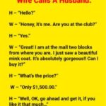WIFE CALLS A HUSBAND