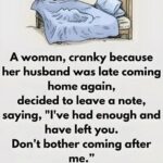 Woman hides under the bed to check on