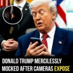 Donald Trump mocked after cameras reveal his phone lock screen