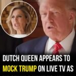 Dutch Queen appears to mock Trump on live TV