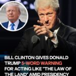 Former President Bill Clinton Speaks up About Donald