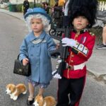 MY KIDS DRESSED UP FOR A LOCAL PARADE DURING OUR ENGLAND TRIP