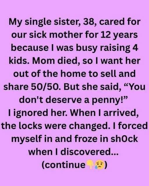 My Single Sister Cared For Our Mom—Now She’s Blocking Me From Selling The House
