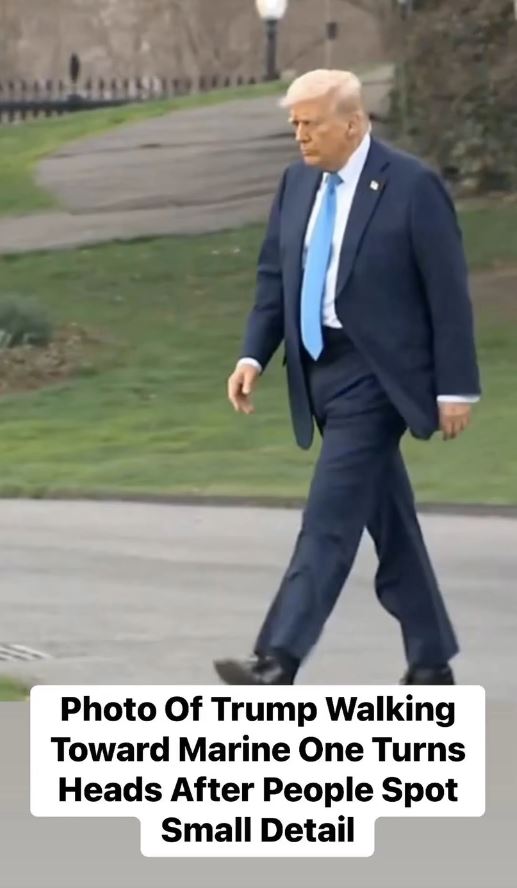 Subtle Detail in Trump’s Marine One Photo Grabs Everyone’s Attention