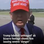 Trump called ‘erratic’ as strange video captures him delivering ominous ‘threat’ message to reporter