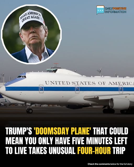 Trump’s ‘Doomsday Plane’ Undertakes Unexpected 4‑Hour Flight That Sparks Alarm