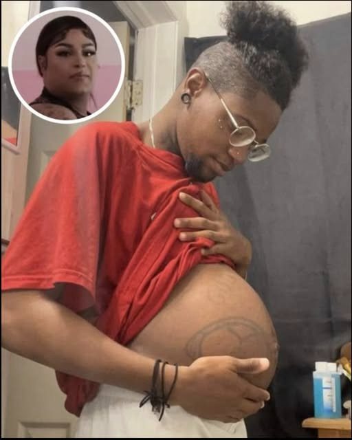 Woman shares pics of her husband giving birth