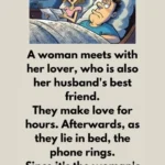A woman meets with her lover