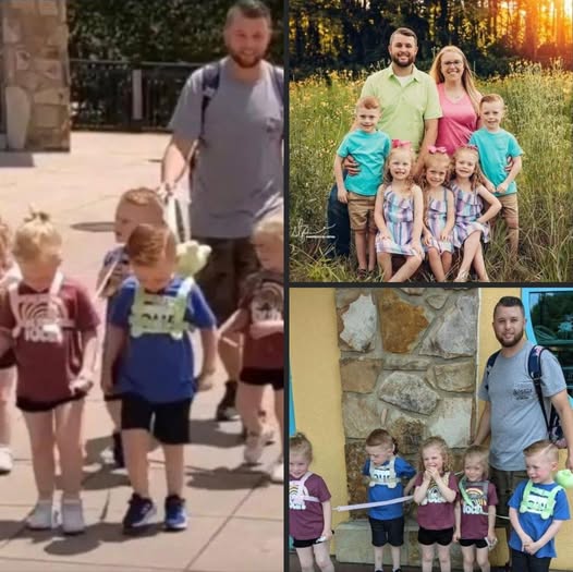 Dad gets massively shamed for putting leashes on his 5-year-old quintuplets.