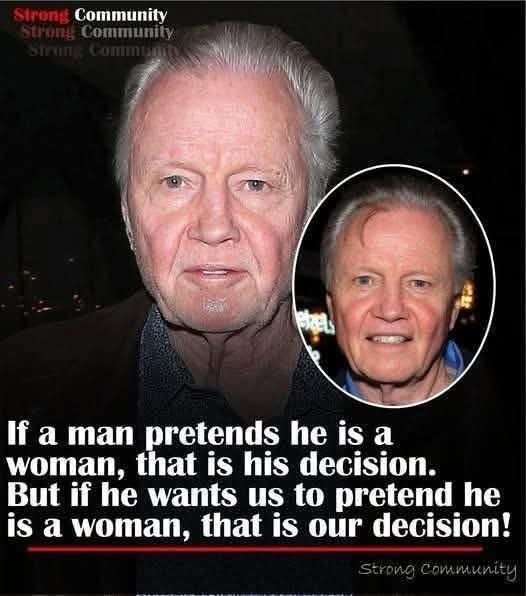 If a man claims to be a woman, that’s his choice—but accepting it is ours.