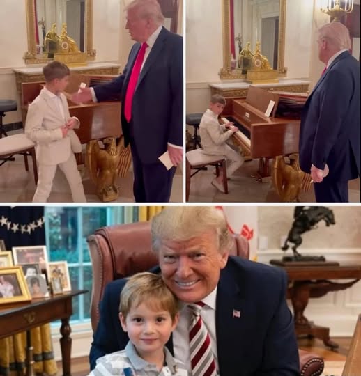 Ivanka Posts Adorable Video of Her Son Theo Playing Piano for Grandfather President Trump at the White House