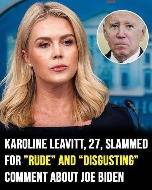 Karoline Leavitt, 27, under fire for very ‘rude’ and disrespectful comment about Joe Biden