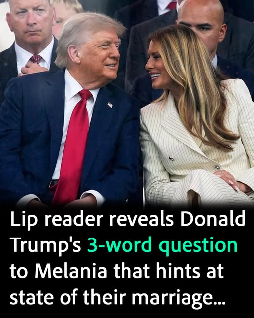 Lip-reader catches Trump asking Melania three-word question at birthday parade