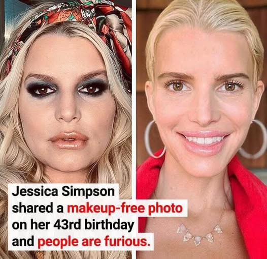 People Are Fuming After Jessica Simpson Posts No-Makeup Photo For Her 43rd Birthday.