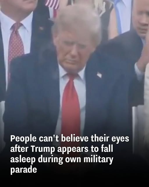 People Can’t Believe This! Trump Fell Asleep During His Own Military Parade