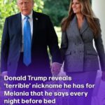 President opens up about his personal nickname for First Lady Melania