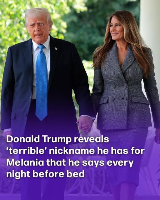 President opens up about his personal nickname for First Lady Melania