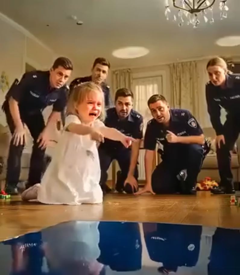 A girl called the emergency service and said she heard strange noises under her bed