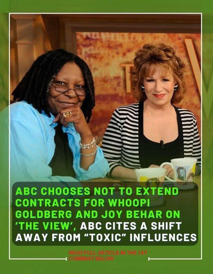 BREAKING: ABC CUTS TIES WITH WHOOPI GOLDBERG AND JOY BEHAR