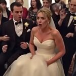 During the wedding, something stirred beneath the bride’s dress! The groom went pale