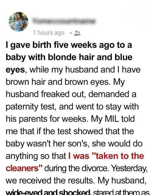 He Demanded a Paternity Test at the Hospital. What I Discovered Later Left Me No Choice but to Walk Away