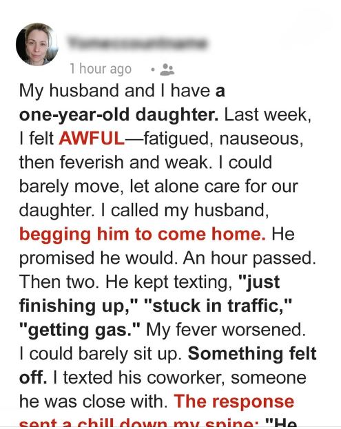 I Was Critically Ill and Begged My Husband for Help — But His Lies Nearly Cost Me My Life