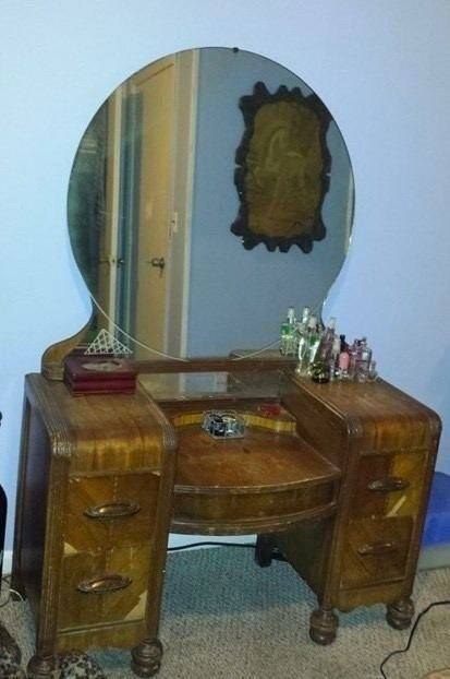 Instead of throwing a 1942 vanity table away