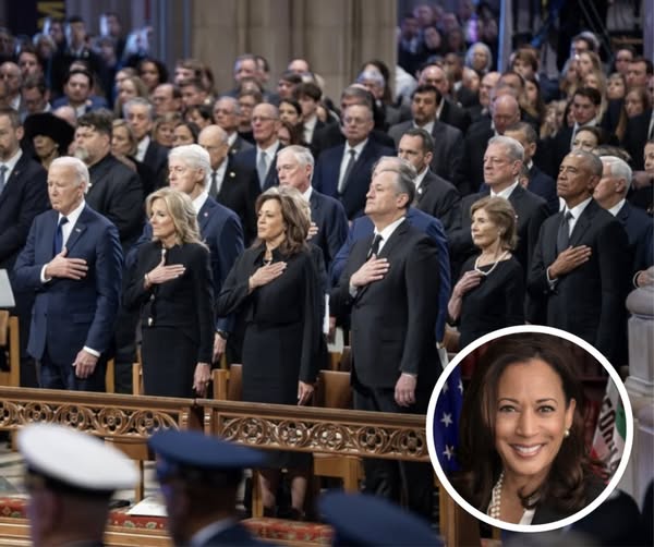 Kamala Harris Shares Photo Of Carter Funeral, Sparks Outrage After People Notice Small Detail