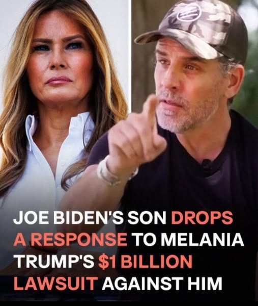 Melania Trump Says She Will Sue Hunter Biden for $1 Billion for ‘Defamatory’ Statements