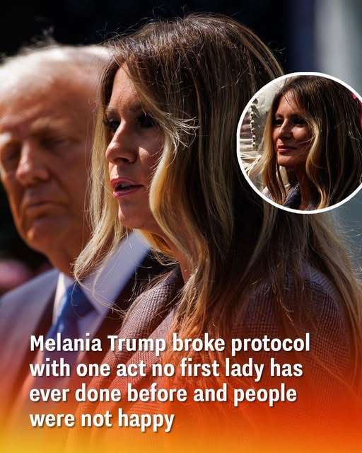 Melania Trump breaks first lady protocol with unprecedented act, sparking backlash