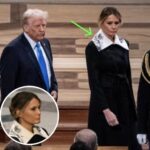Melania’s Outfit At Carter Funeral Turns Heads After People Spot Small Detail