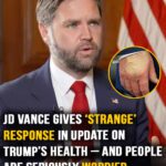 People seriously worried at JD Vance’s “strange” response as he gives update on Trump’s health