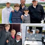 President Trump enjoys time with his grandkids while fans are buzzing about his look and spirit