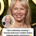 “She’s Definitely Cheating”: Pamela Anderson’s Golden Globes Makeup Sparks Controversy