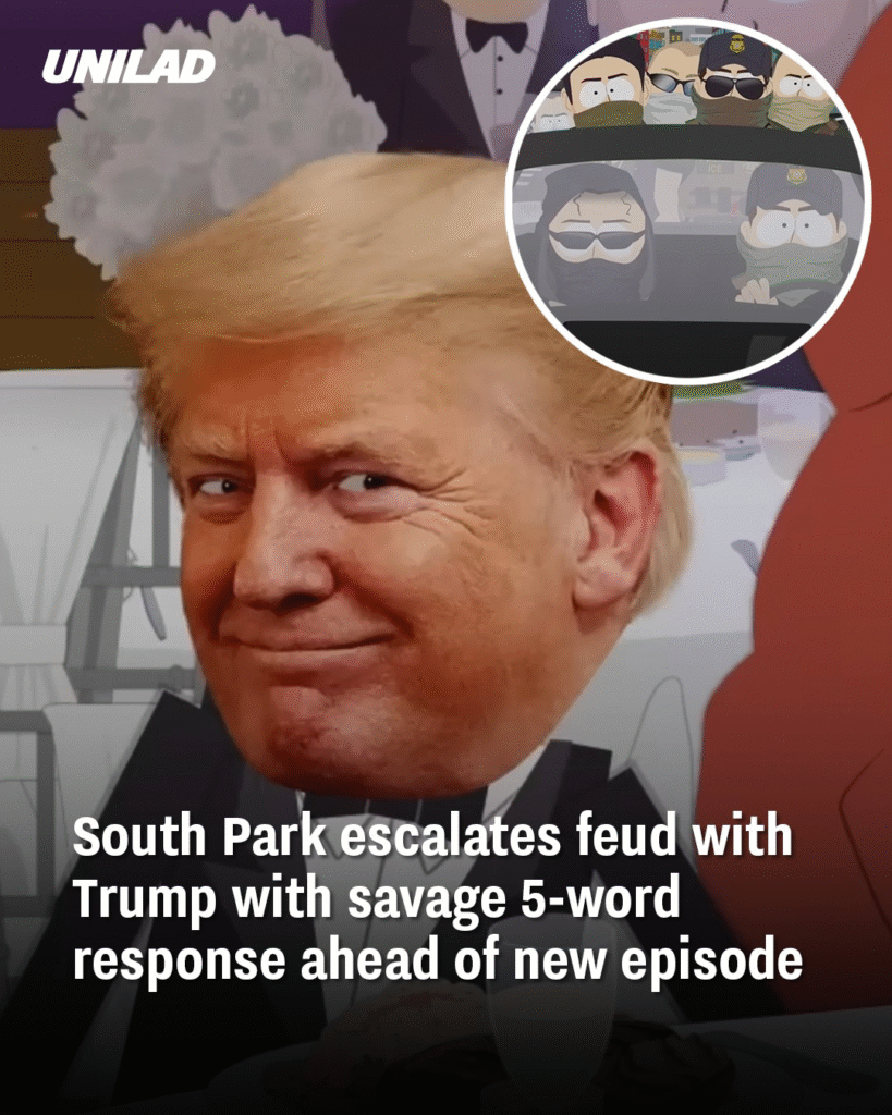 South Park escalates feud with Trump with savage 5-word response ahead of new episode