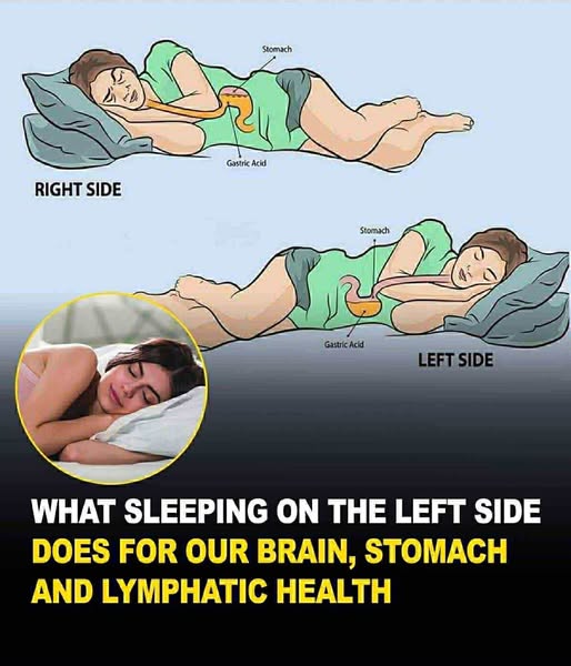 The amazing benefits of sleeping on your left side and…