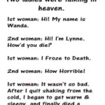 Two Ladies Were Talking In Heaven How They Went There!
