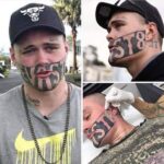 Unemployed dad with disturbing face tattoo begs for job on Facebook after searching for months.