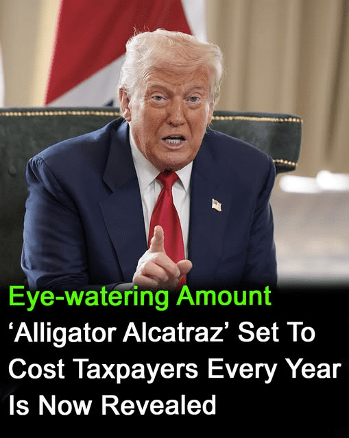 What is the annual cost of Alligator Alcatraz to taxpayers?