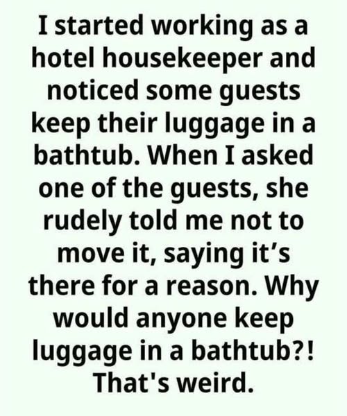 Why You Should Put Luggage in Your Hotel Room’s Bathtub