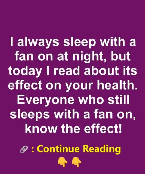 “Why Your Bedroom Fan Might Be Ruining Your Sleep”