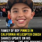 Family of boy pinned in California helicopter crash shares update on his condition!