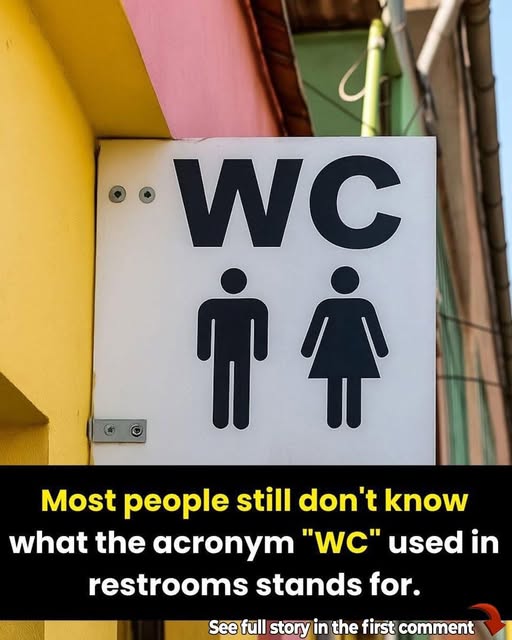Meaning behind the ‘WC’ sign outside bathrooms